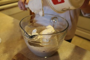 Gently stir in remaining whipped topping