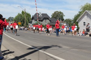Finally, when the parade started, it was led by the bucket drummers, who did a very good job keeping a beat.